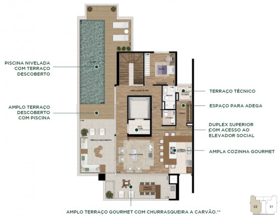Imagem Apartamento com 4 Quartos à Venda, 200 m² em Alphaville Empresarial - Barueri