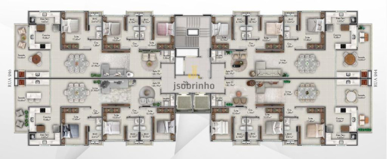 Imagem Apartamento com 3 Quartos à Venda, 129 m² em Meia Praia - Itapema