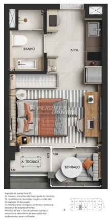 Imagem Apartamento com 1 Quarto à Venda, 25 m² em Perdizes - São Paulo