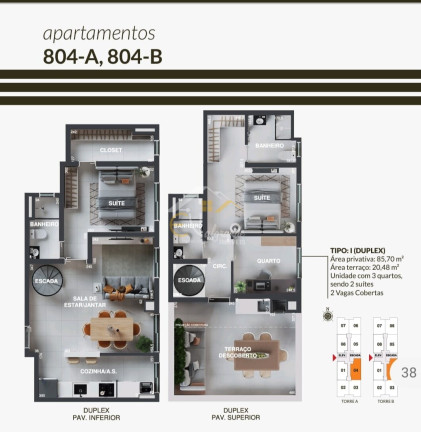 Imagem Apartamento com 2 Quartos à Venda, 47 m² em Alto Tarumã - Pinhais