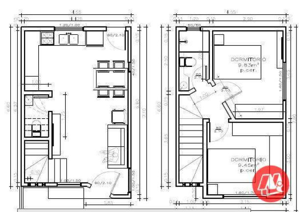Imagem Sobrado com 2 Quartos à Venda, 62 m² em Passo Das Pedras - Porto Alegre