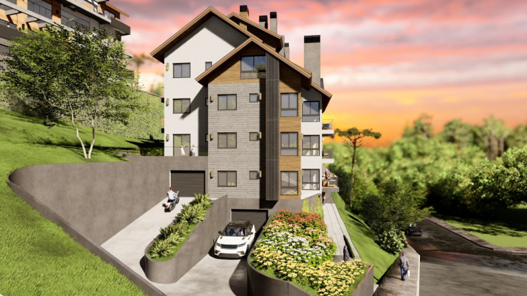 Imagem Apartamento com 1 Quarto à Venda, 54 m² em Moura - Gramado