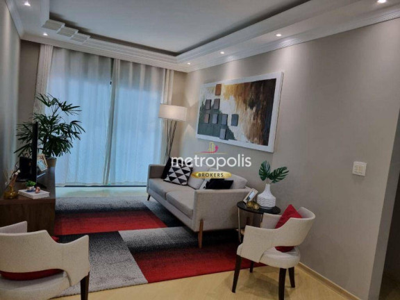 Apartamento com 3 Quartos à Venda, 104 m² em Vila Alzira - Santo André