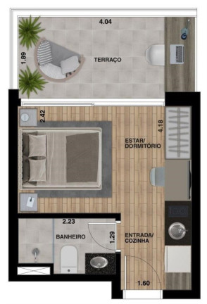 Imagem Imóvel com 1 Quarto à Venda, 20 m² em Paraíso - São Paulo Imagem Imóvel com 1 Quarto à Venda, 20 m² em Paraíso - São Paulo