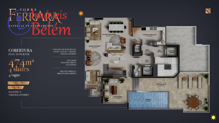 Imagem Apartamento com 4 Quartos à Venda, 260 m² em Umarizal - Belém