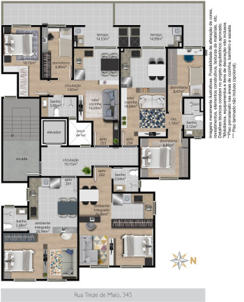 Imagem Apartamento com 1 Quarto à Venda, 32 m² em Centro - Caxias Do Sul