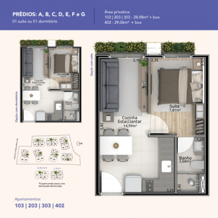 Imagem Apartamento com 1 Quarto à Venda, 28 m² em Piratini - Gramado