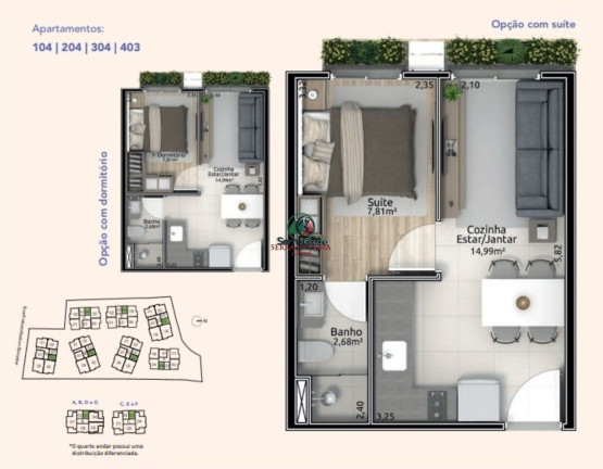 Imagem Apartamento com 1 Quarto à Venda, 28 m² em Piratini - Gramado Imagem Apartamento com 1 Quarto à Venda, 28 m² em Piratini - Gramado