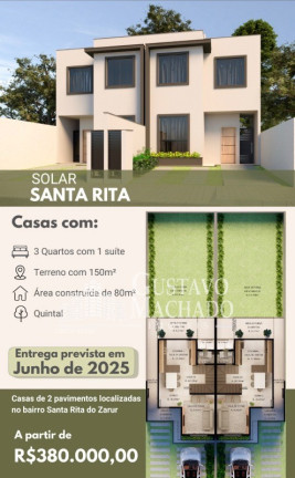 Imagem Casa com 3 Quartos à Venda, 150 m² em Santa Rita Do Zarur - Volta Redonda