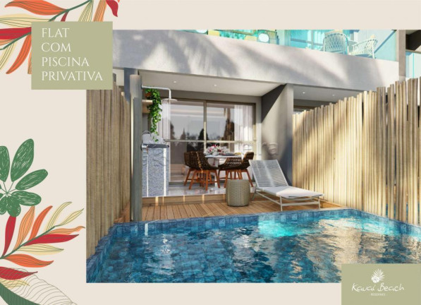 Imagem Flat com 1 Quarto à Venda, 32 m² em Centro - Tamandaré