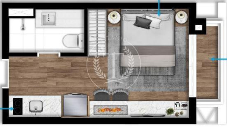 Imagem Apartamento com 1 Quarto à Venda, 23 m² em Paraíso - São Paulo