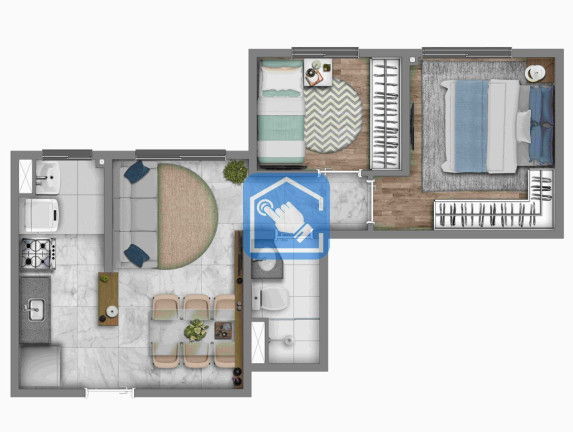Foto do imóvel Apartamento com 2 Quartos à Venda, 39 m² em Socorro - São Paulo