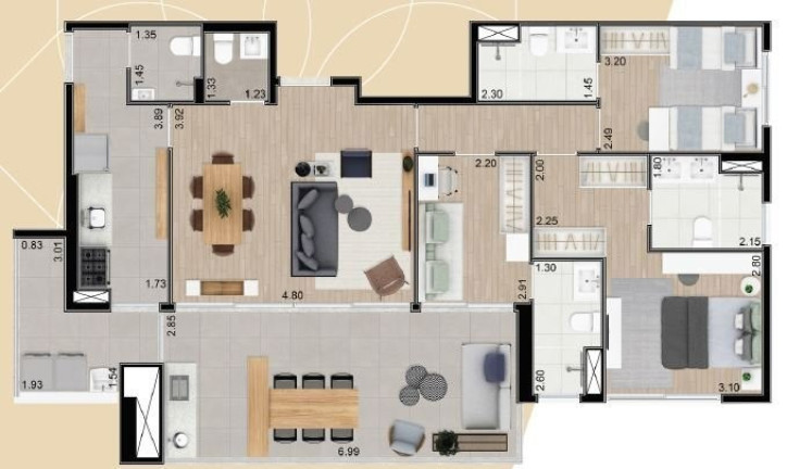 Imagem Apartamento com 3 Quartos à Venda, 114 m² em Chácara Klabin - São Paulo