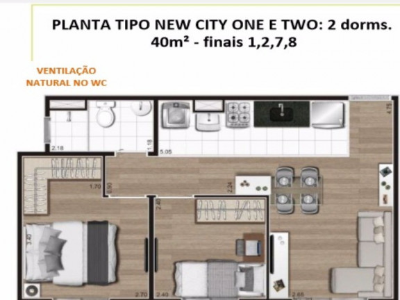 Imagem Imóvel com 2 Quartos à Venda, 40 m² em Pirituba - São Paulo
