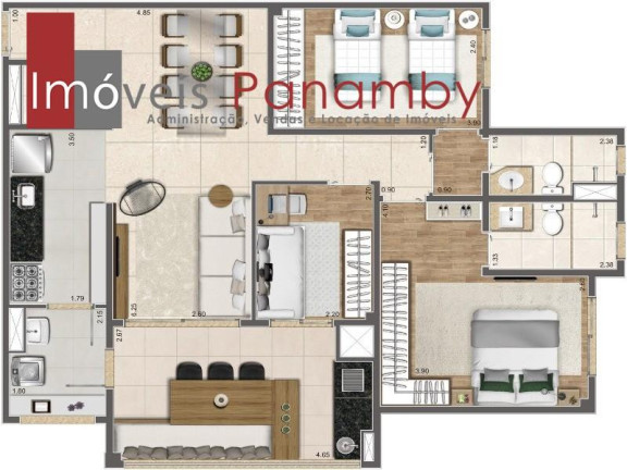 Imagem Apartamento com 3 Quartos à Venda, 93 m² em água Branca - São Paulo Imagem Apartamento com 3 Quartos à Venda, 93 m² em água Branca - São Paulo