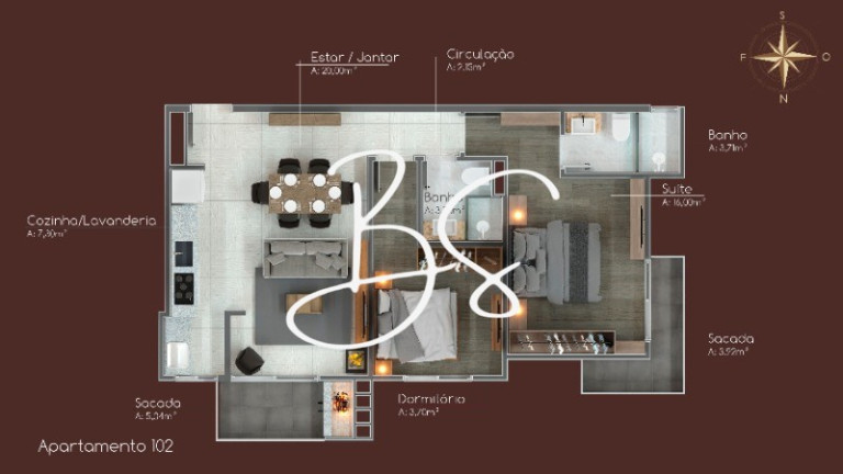 Imagem Apartamento com 2 Quartos à Venda, 81 m² em Centro - Canela