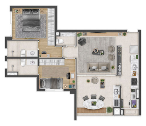 Imagem Apartamento com 2 Quartos à Venda, 69 m² em Campo Belo - São Paulo