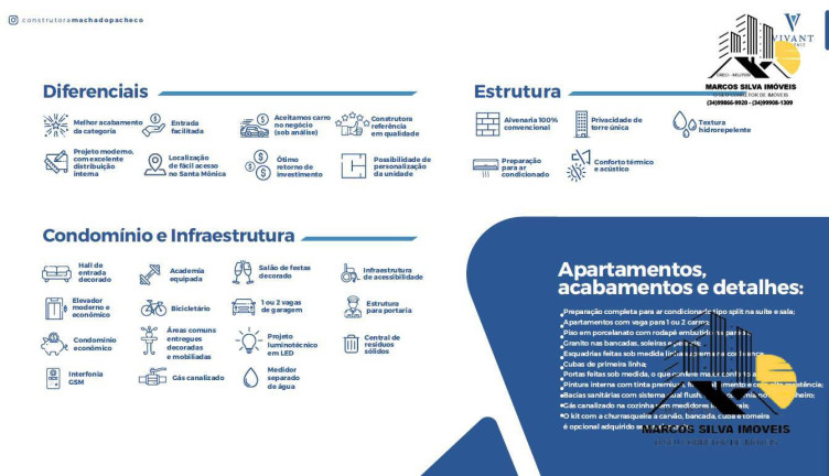 Apartamento com 2 Quartos à Venda, 68 m² em Santa Mônica - Uberlândia