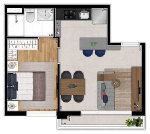 Imagem Apartamento com 1 Quarto à Venda, 28 m² em Santa Cecília - São Paulo Imagem Apartamento com 1 Quarto à Venda, 28 m² em Santa Cecília - São Paulo