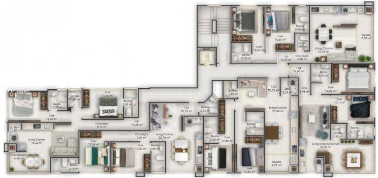 Imagem Apartamento com 2 Quartos à Venda, 90 m² em Bombas - Bombinhas Imagem Apartamento com 2 Quartos à Venda, 90 m² em Bombas - Bombinhas