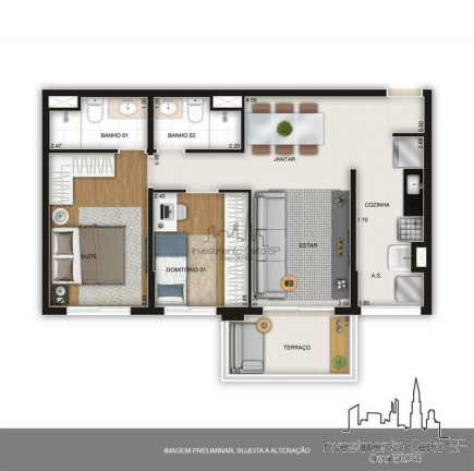 Imagem Apartamento com 2 Quartos à Venda, 61 m² em Vila Carrão - São Paulo Imagem Apartamento com 2 Quartos à Venda, 61 m² em Vila Carrão - São Paulo