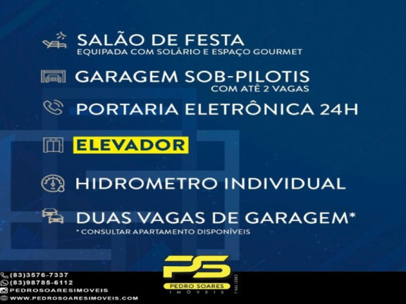 Imagem Apartamento com 2 Quartos à Venda, 50 m² em João Paulo Ii - João Pessoa