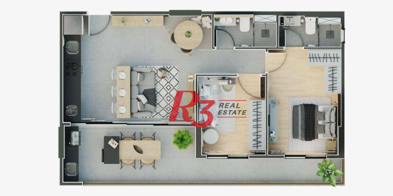 Imagem Apartamento com 2 Quartos à Venda, 65 m² em Ponta Da Praia - Santos Imagem Apartamento com 2 Quartos à Venda, 65 m² em Ponta Da Praia - Santos