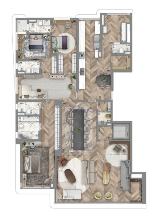 Foto do imóvel Apartamento com 4 Quartos à Venda, 259 m² em Perdizes - São Paulo