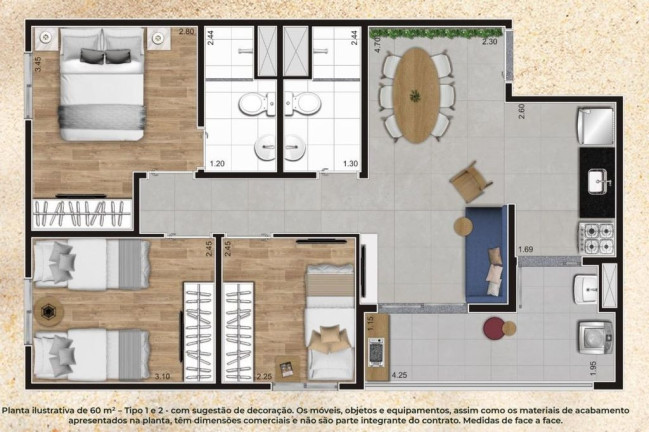 Apartamento com 3 Quartos à Venda, 60 m² em Sacomã - São Paulo
