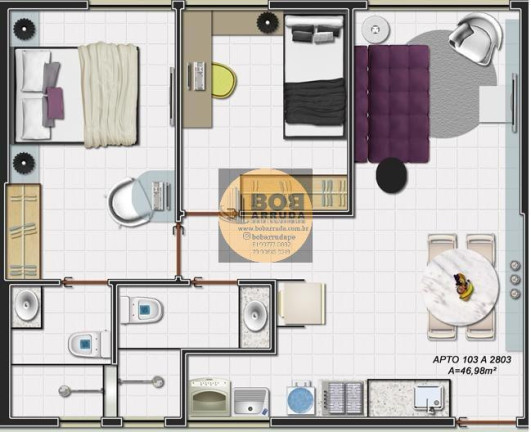 Imagem Apartamento com 2 Quartos à Venda, 47 m² em Boa Viagem - Recife