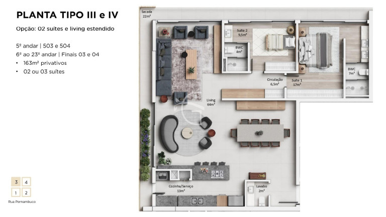 Imagem Apartamento com 3 Quartos à Venda, 162 m² em Anita Garibaldi - Joinville Imagem Apartamento com 3 Quartos à Venda, 162 m² em Anita Garibaldi - Joinville