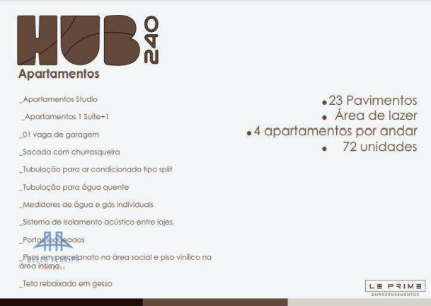 Imagem Studio com 1 Quarto à Venda, 42 m² em Porto Belo - Porto Belo