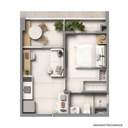 Imagem Imóvel com 1 Quarto à Venda, 30 m² em Sumarezinho - São Paulo