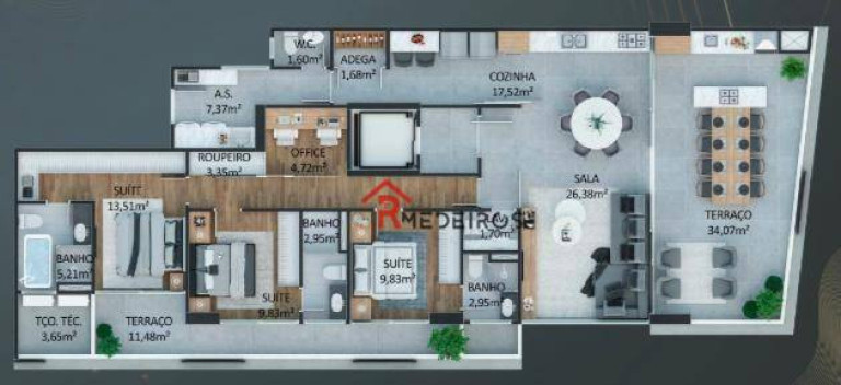 Imagem Apartamento com 3 Quartos à Venda, 182 m² em Canto Do Forte - Praia Grande Imagem Apartamento com 3 Quartos à Venda, 182 m² em Canto Do Forte - Praia Grande