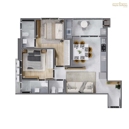 Imagem Apartamento com 2 Quartos à Venda, 70 m² em Morretes - Itapema