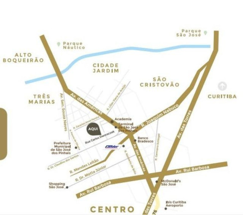 Imagem Apartamento com 2 Quartos à Venda, 46 m² em Três Marias - São José Dos Pinhais Imagem Apartamento com 2 Quartos à Venda, 46 m² em Três Marias - São José Dos Pinhais