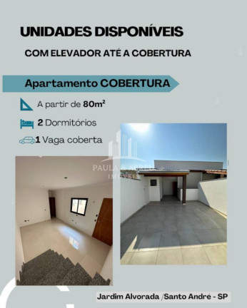 Imagem Cobertura com 2 Quartos à Venda, 80 m² em Jardim Alvorada - Santo André Imagem Cobertura com 2 Quartos à Venda, 80 m² em Jardim Alvorada - Santo André
