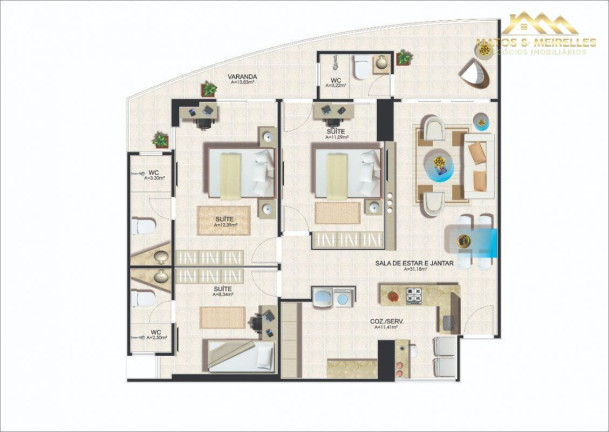 Imagem Apartamento com 3 Quartos à Venda, 93 m² em Aldeota - Fortaleza