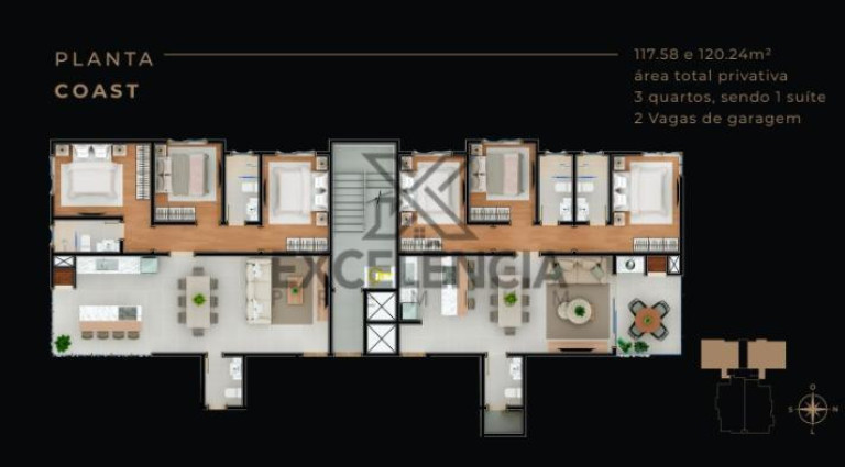 Imagem Apartamento com 3 Quartos à Venda, 92 m² em Itapema Do Norte - Itapoá Imagem Apartamento com 3 Quartos à Venda, 92 m² em Itapema Do Norte - Itapoá
