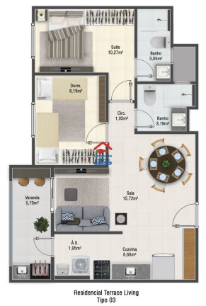 Imagem Apartamento com 2 Quartos à Venda, 62 m² em Aviação - Praia Grande Imagem Apartamento com 2 Quartos à Venda, 62 m² em Aviação - Praia Grande