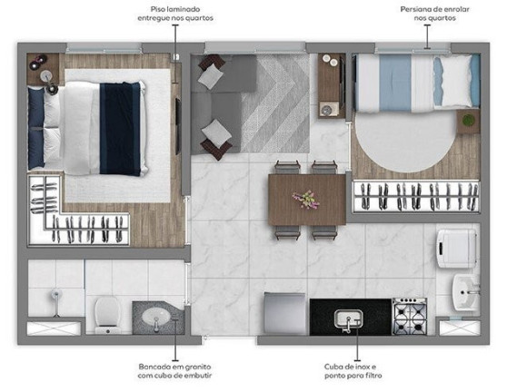 Imagem Apartamento com 2 Quartos à Venda, 33 m² em Barra Funda - São Paulo