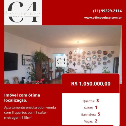 Apartamento com 3 Quartos à Venda, 115 m² em Jardim Aeroporto - São Paulo