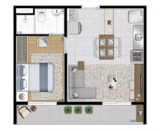 Imagem Imóvel com 1 Quarto à Venda, 34 m² em Vila Romana - São Paulo
