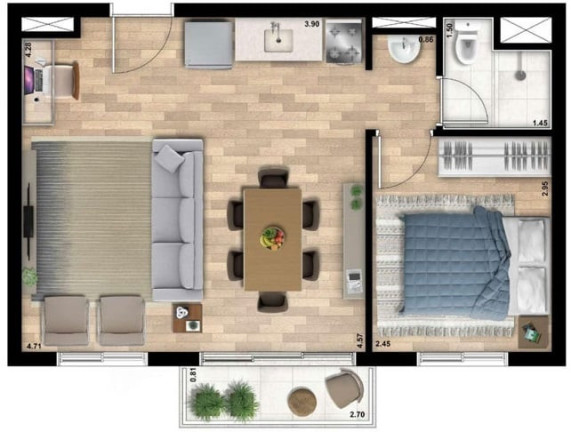 Imagem Apartamento com 2 Quartos à Venda, 37 m² em Vila Sabrina - São Paulo