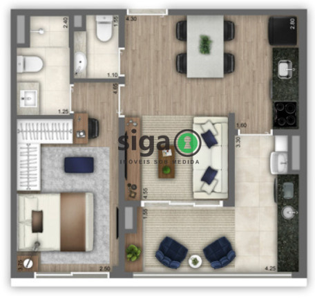 Imagem Apartamento com 1 Quarto à Venda, 47 m² em Vila Mariana - São Paulo Imagem Apartamento com 1 Quarto à Venda, 47 m² em Vila Mariana - São Paulo
