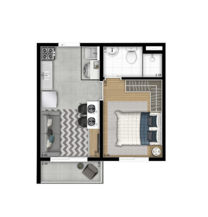Imagem Apartamento com 2 Quartos à Venda, 36 m² em Mooca - São Paulo