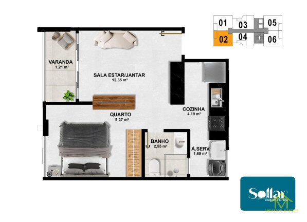 Imagem Apartamento com 1 Quarto à Venda, 33 m² em Praia De Itaparica - Vila Velha Imagem Apartamento com 1 Quarto à Venda, 33 m² em Praia De Itaparica - Vila Velha