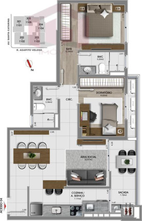 Imagem Imóvel com 2 Quartos à Venda, 79 m² Imagem Imóvel com 2 Quartos à Venda, 79 m²
