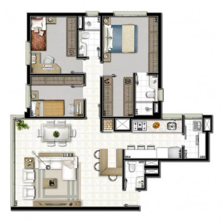 Imagem Apartamento com 3 Quartos à Venda, 108 m² em Cristo Redentor - Porto Alegre