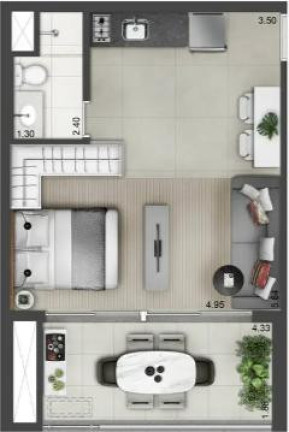 Imagem Apartamento com 1 Quarto para Alugar, 27 m² em Santo Amaro - São Paulo Imagem Apartamento com 1 Quarto para Alugar, 27 m² em Santo Amaro - São Paulo